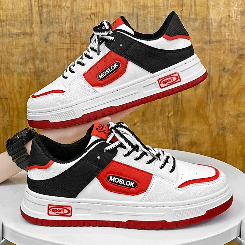 2024 Men's Casual Running Shoes - Breathable Lace-Up Board Sneakers