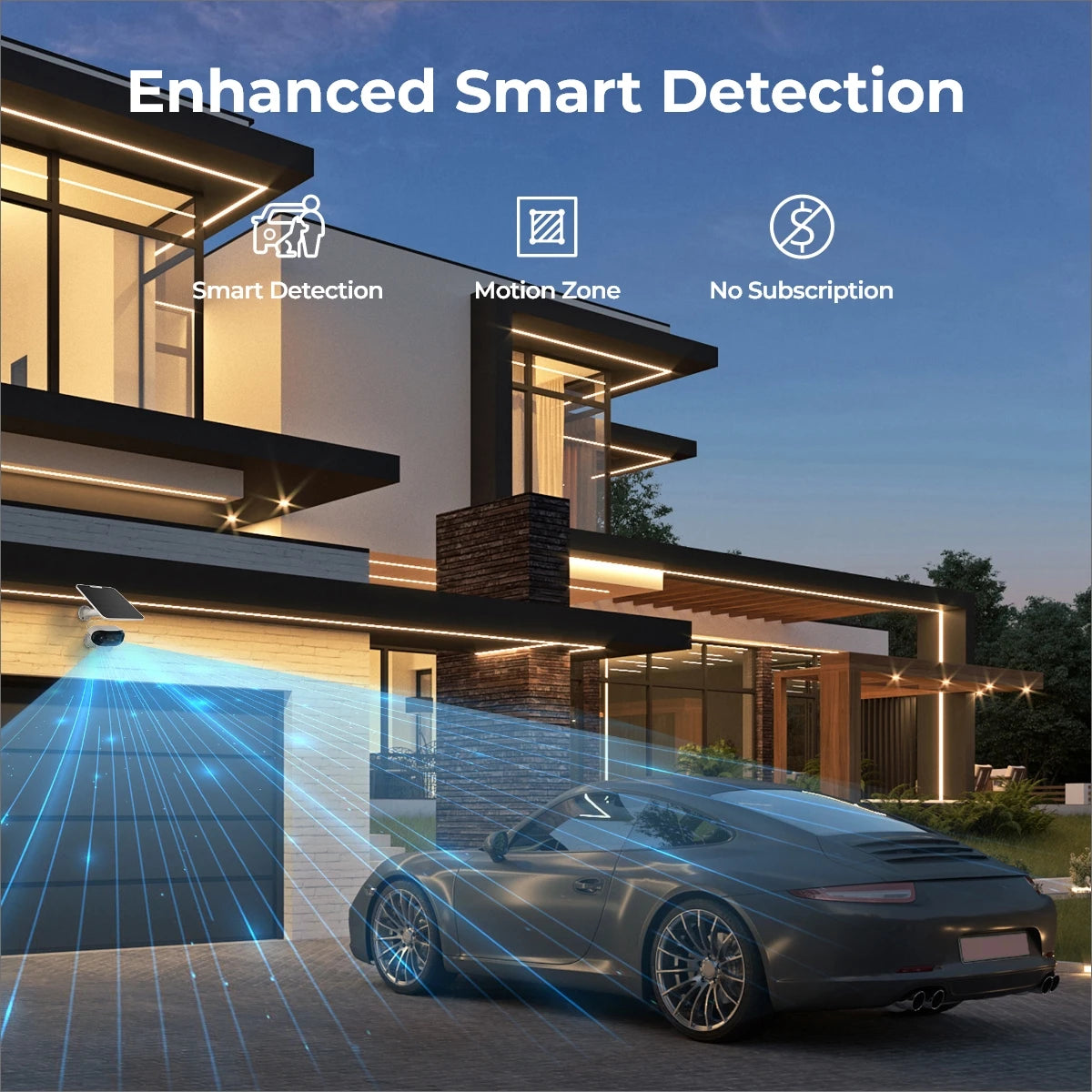 Reolink 4K 8MP Solar & Battery Powered Wireless Security Camera 180° Panorama ColorX Night Vision Outdoor WiFi Camera WiFi 6