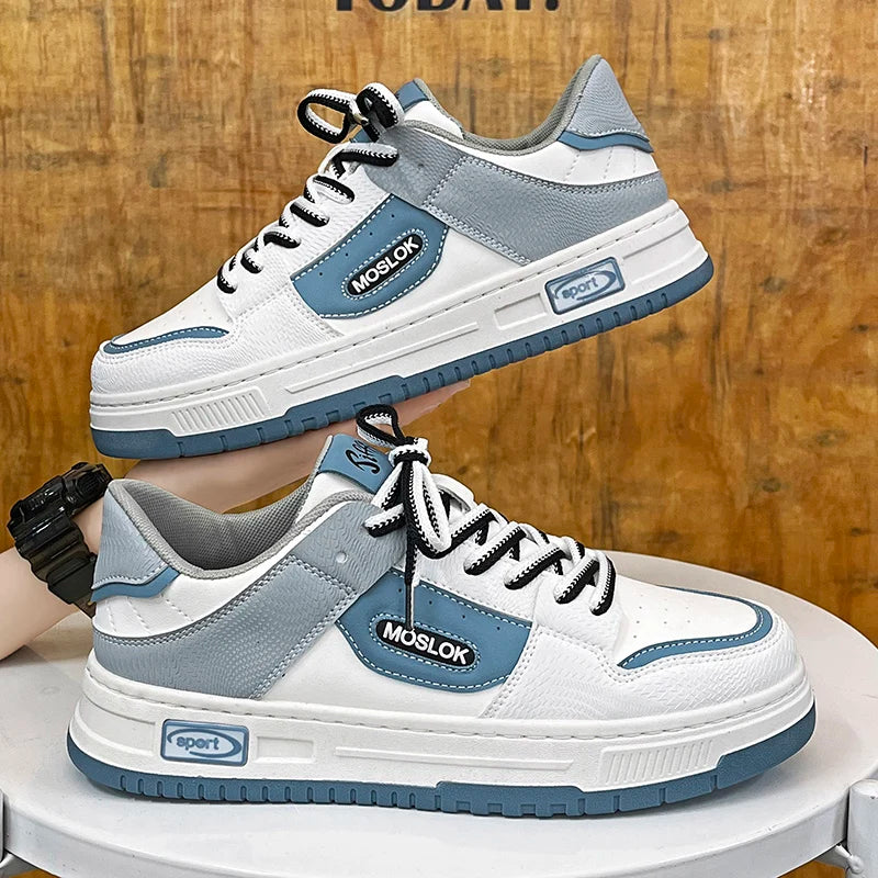 2024 Men's Casual Running Shoes - Breathable Lace-Up Board Sneakers