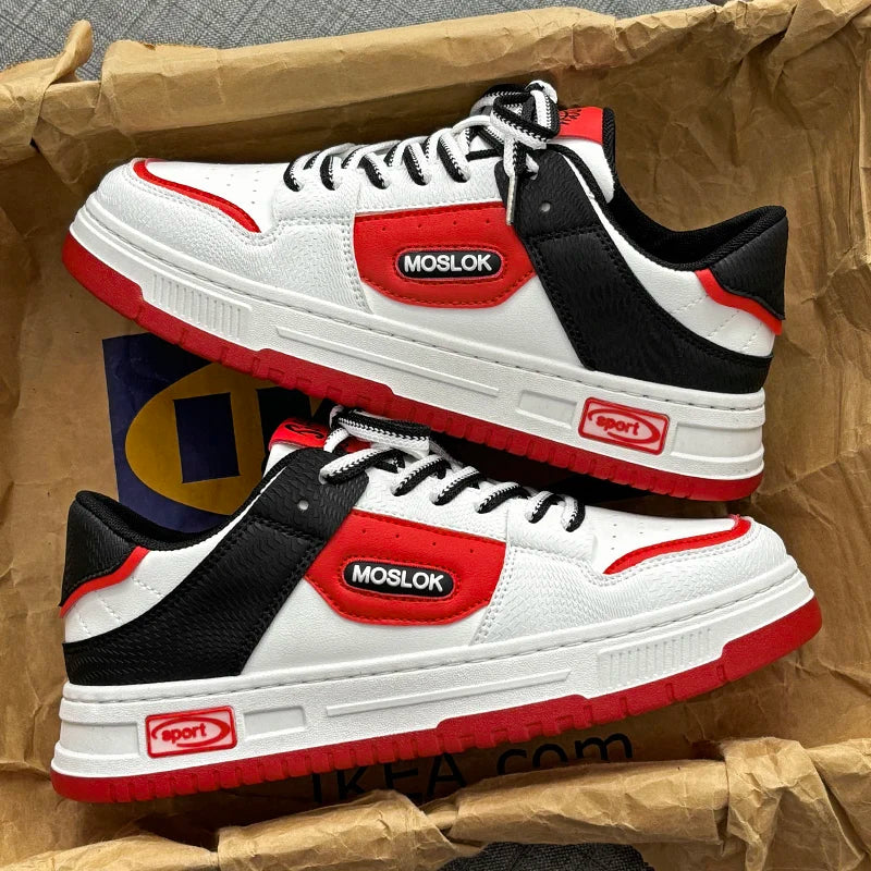 2024 Men's Casual Running Shoes - Breathable Lace-Up Board Sneakers