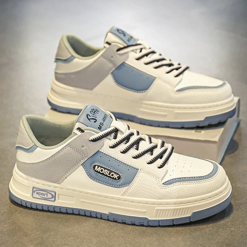 2024 Men's Casual Running Shoes - Breathable Lace-Up Board Sneakers