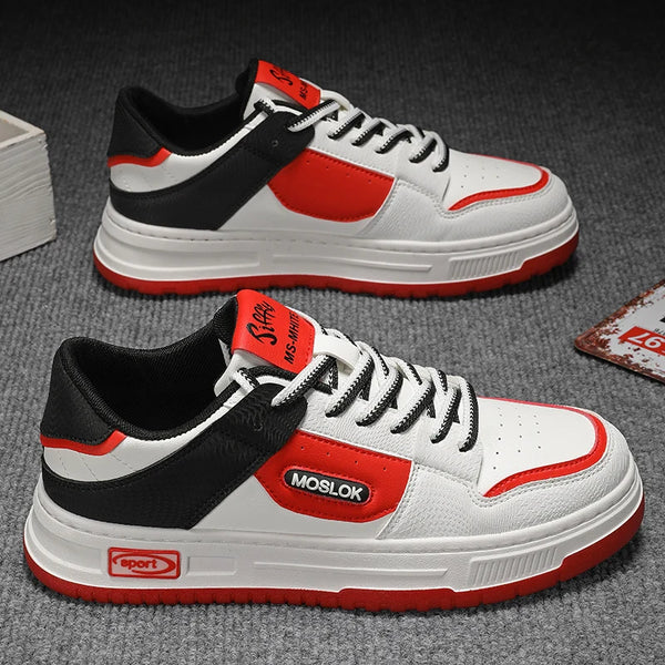 2024 Men's Casual Running Shoes - Breathable Lace-Up Board Sneakers