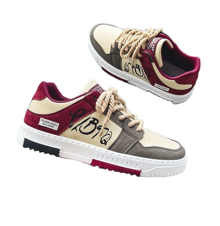 Men's Breathable Casual Sports Shoes - Anti-Slip Board Shoes