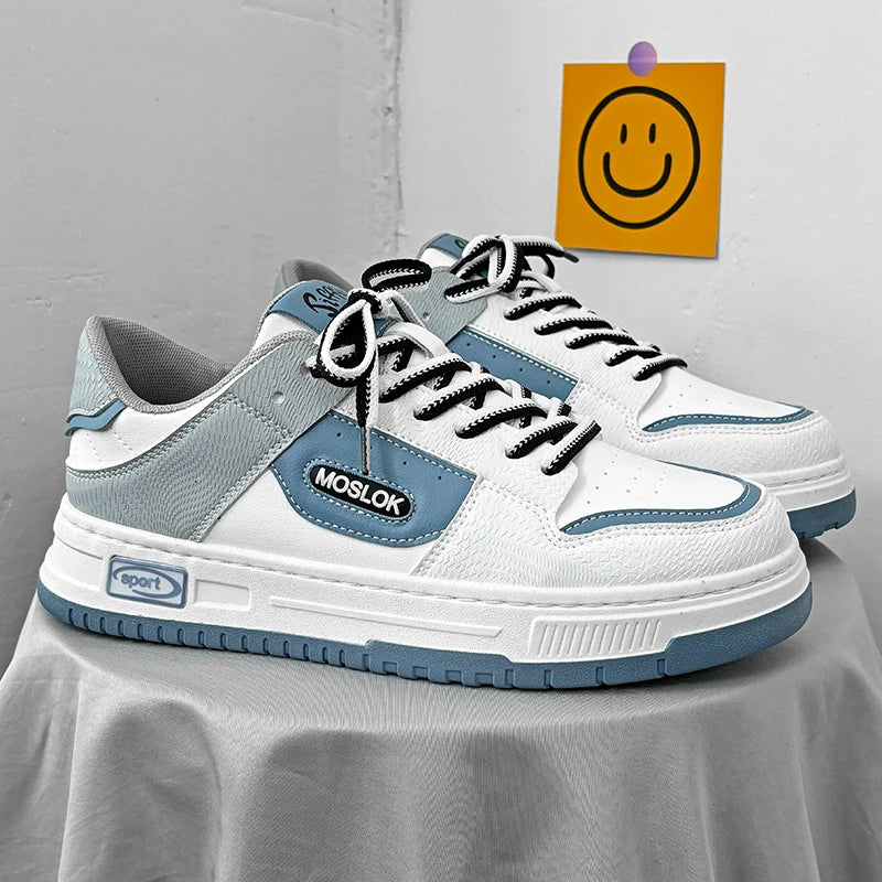 2024 Men's Casual Running Shoes - Breathable Lace-Up Board Sneakers