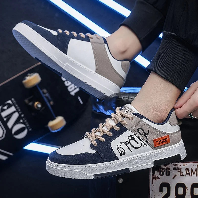 Men's Breathable Casual Sports Shoes - Anti-Slip Board Shoes