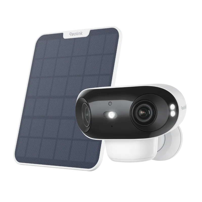 Reolink 4K 8MP Solar & Battery Powered Wireless Security Camera 180° Panorama ColorX Night Vision Outdoor WiFi Camera WiFi 6
