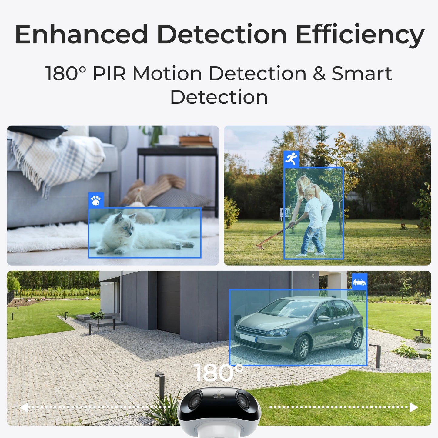 Reolink 4K 8MP Solar & Battery Powered Wireless Security Camera 180° Panorama ColorX Night Vision Outdoor WiFi Camera WiFi 6