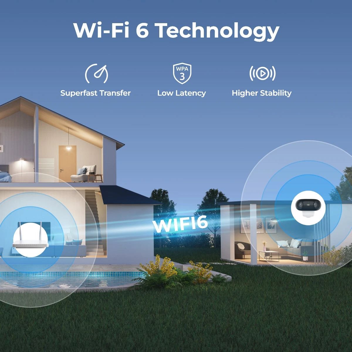 Reolink 4K 8MP Solar & Battery Powered Wireless Security Camera 180° Panorama ColorX Night Vision Outdoor WiFi Camera WiFi 6